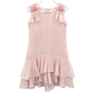Biscotti Girl’s Pink Crinkle Chiffon Dress